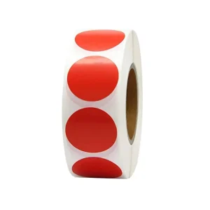1 Inch Vinyl Colored Sticker Dots Customizable Color Coding Labels Multipurpose Writable Adhesive Circle Stickers for Glasses
