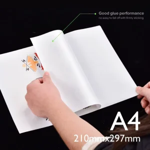 100mic Glossy PP Vinyl Self Adhesive Label Stock Single Acrylic Inkjet Sticker Paper Roll For Printing Warning