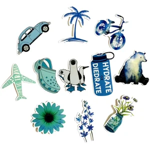 100pcs Low MOQ Custom Stickers Waterproof Die Cut Logo Adhesive Vinyl PVC Stickers