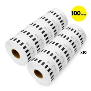 100x DK-22210 DK-2210 Compatible Brother Self Adhesive Continuous Length Shipping Labels