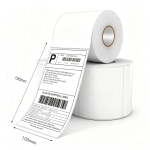 100×150 4×6 500 Sheets Roll Blank Waterproof Self-adhesive Thermal Paper Mailing Address Shipping Sticker Labels