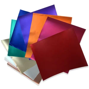 12”*12” PVC Matte Metallic Permanent Adhesive Vinyl Chrome Craft Vinyl Paper Film Vinyl Lettering Adhesive Film for Cutter DIY