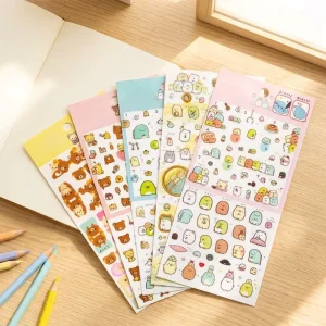 1200 DPI Waterproof Custom Kiss Cut Decorative Sticker Sheets