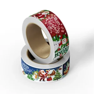 120pcs Roll Rectangular Shape Sticker Label Roll Custom Printing Product Decorative Logo Stickers Packaging Labels