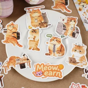 15 Stickers Per Pack Work Diary Series Cute Pet Bullet Journal DIY Decorative Stickers