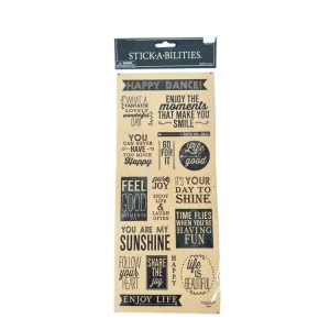 18pcs Paper Craft Fun Kraft Paper Sticker Set