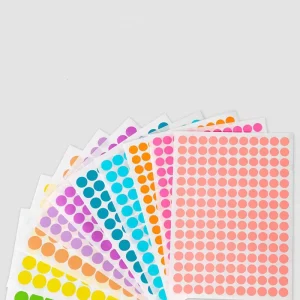 19mm Multiple Colour Multiple Size Self Adhesive Spot Label Sticker for Package Warehouse Use