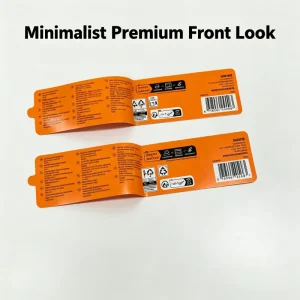 2 4 Layer Foldable Instruction Label Food cosmetic pharma Peelable Multi Language Sticker Partial Adhesive For Smooth Peeling