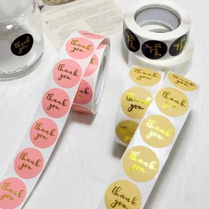 2.5cm Diameter Promo Stickers 500 Roll Custom Branding Labels Supplier