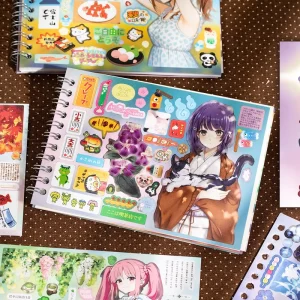 20 Stickers Per Pack Vintage style Character Comic Journaling Materials and DIY Scene Decorations