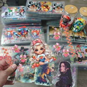 20000 Cartoon Theme Custom Anime Waterproof 16oz 20oz Tumbler Decal Transfer Printing Snow Globe Uvdtf Uv Dtf Cup Wrap