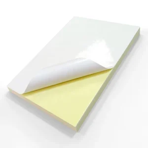 210×297 Self adhesive Cast Coated Paper With Yellow Silicone Paper Liner Gloss Matte A4 Sticker Paper for Shipping