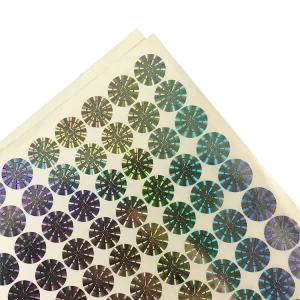2D 3D Security Transparent Hologram Sticker Custom Hologram Clear Label Clothing Sticker Hologram Label Overlay