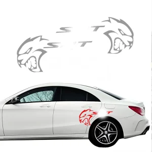 2PCS Personalized Car Decoration Accessories Stickers Hellcat Car Vinyl Wrap Decals Stickers for Cars Truck Off Road Vehicles