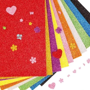 2mm Self Adhesive Glitter EVA Foam Rolls & Sheets Variety of Colors for DIY Crafts Printed Sticker Product