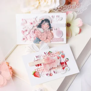 3 Die-cut Stickers Per Pack Spring Season Series 6 DIY Decorative Stickers