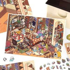 3 Sheets per Pack 2.5D Scenery Stickers My Little House Series 15 Stress Relief DIY Toys for Kids’ Handbooks