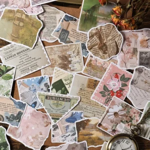 30 Sheets pack Island Shore Vintage Postage Sticker Set Planner Stickers Kids Sticker Pack Planner Supplies