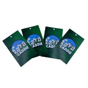 300gsm 90X55mm Green Kids Custom Colourful Garment Stores Woven T Shirts Jackets Shoes Clothing Tags and Labels