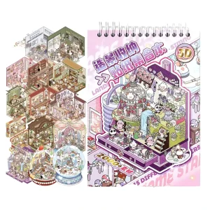 3D Cartoon Pattern Waterproof Stickers 3 Stickers Per Pack Die Cut & Gloss Varnished Custom Shape for Promotional Gifts