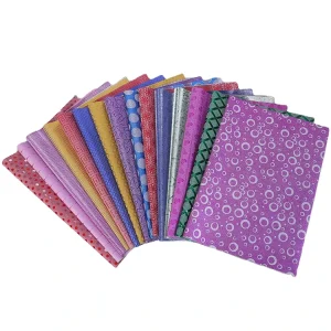 3D Glitter Wrapping Paper for Gift Packing Mosa Sheet Decoration Mosa Film with Paper for Bags and Boxes