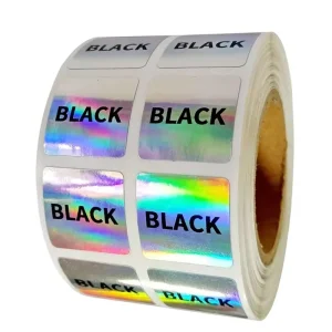 3D Holographic Vinyl Packaging Labels High Tack Waterproof Custom Sticker Labels