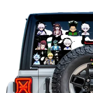 3D Motion Anime Decals Self Adhesive Waterproof Stickers for Car iPad Refrigerator Skateboard