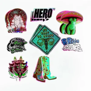 3D Printing PVC 100 Cartoon Colorful Aesthetic VSCO Vinyl Decal Sticker Sheet Custom Logo Vinyl Die Cut Sticker