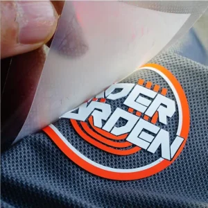 3D Raised Brand Logo Tshirt Custom 3D Rubber Silicone Heat Transfer Clothing Label Heat Transfer Sticker Men’s T-shirt