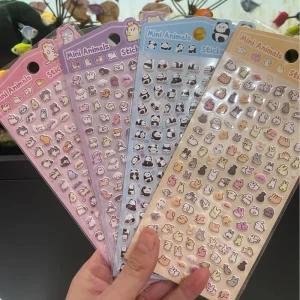 3D Self Adhesive Bubble Stickers Decorative Kawaii Puffy Stickers for Kids Craft Scrapbooking DIY Phone Case