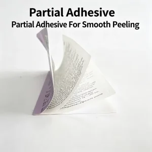 4 Layer Self Adhesive Foldable Instruction Label Multi Language Sticker for Cosmetic Food Medicine Bottle Jar Export Packaging