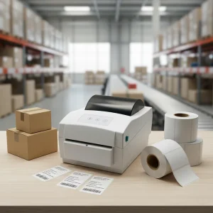 4Inch Desktop Thermal Adhesive Shipping Label Sticker Barcode Printer Small Business Wireless for Printing Machine Stock