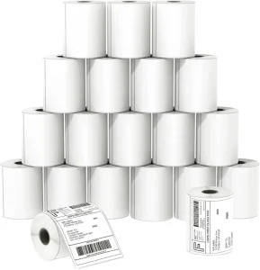4×6 Adhesive Waterproof Heat-Resistant Barcode Shipping Label Sticker Roll for Supermarket Grocery Use