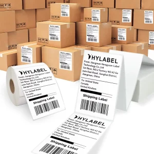 4×6 Inch 102mmx152mm Fanfold Direct Thermal Label Self Adhesive Paper Waybill Address Thermal Sticker Thermal Shipping 4×6 Label