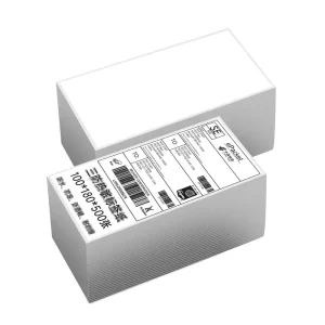 500 Sheets 100*180mm BPA Direct Thermal Shipping Labels 4×4 Adhesive Stickers for Supermarket Logistics
