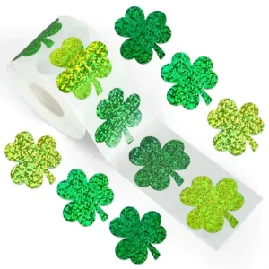 500 Sheets Roll Colorful Laser Stickers Holiday Decoration Material Self Adhesive Sealing Labels