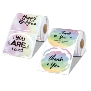 500pcs 2.5cm Round Sticker Paper Waterproof for Business Gift Thank You for Your Order Stickers