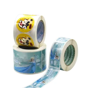 500pcs Roll Waterproof Durable Matte Finish 2.5cm Custom Adhesive Labels Adhesive Paper Supplier