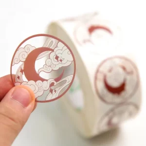 500pcs Roll Waterproof Durable Matte Finish 2.5cm Custom Adhesive Labels Adhesive Paper Supplier