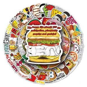 50PCS Factory Printing Custom Label Sticker Waterproof PVC Rattan Series Stickers Sheet