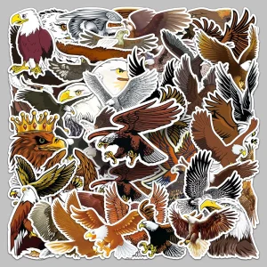 50PCS Manufacturer Personalized Eagle Stickers with Animal Patterns for Suitcases Cameras and Photo Albums