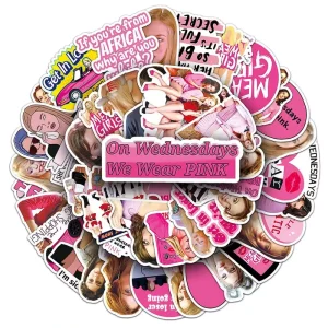 50pcs American TV Series Mean Girls Personalized Creative Graffiti Die-cut Self-adhesive Label Vinyl PVC Sticker