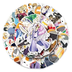 50pcs Anime Stickers Waterproof Decoration Skateboard Luggage Laptop Cartoon Anime Natsume Book of Friends Stickers