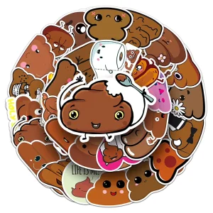 50pcs Creative Cartoon Cute Sticker DIY Decorative Laptop iPad Waterproof Sticker