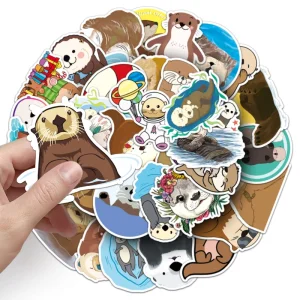 50pcs Creative Fresh Cartoon PVC Waterproof Sticker for Home Decoration Laptop iPad