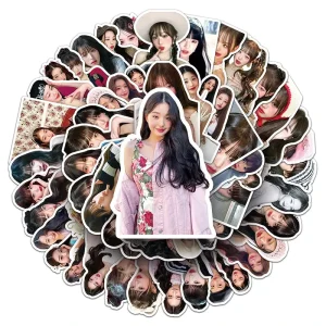 50pcs Decorative Waterproof Custom Star Sticker IVE South Korean Girl Group Jang Won Young Sticker