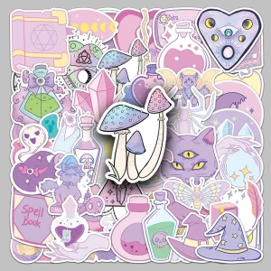 50pcs Factory Promo Motorcycle Stickers Custom Decorated Pastel Magic Stickers