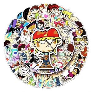 50pcs Mobile Phone Die cut Self adhesive Cartoon Vinyl PVC Sticker Printing Decoration Stickers