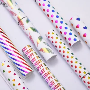 50x70cm 100g Waterproof Eco Friendly Christmas Gift Wrapping Paper Craft Stickers for Valentine’s Day