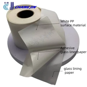 54um PP Acrylic Adhesive High Gloss Matte White Single Sided Release Liner Waterproof Tear Resistant Easy Peel Logistics Barcode